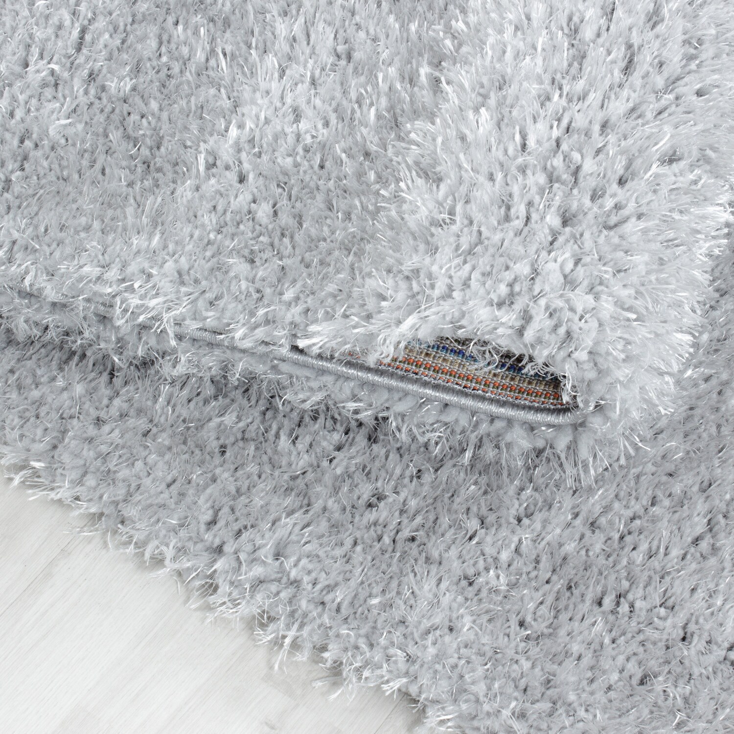 Einfarbig Hochflor Teppich, Flauschiger Langflor Shaggy Teppich, Rechteckig