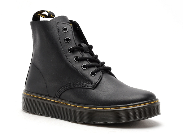 Dr martens boots bottine plates femme thurston noir