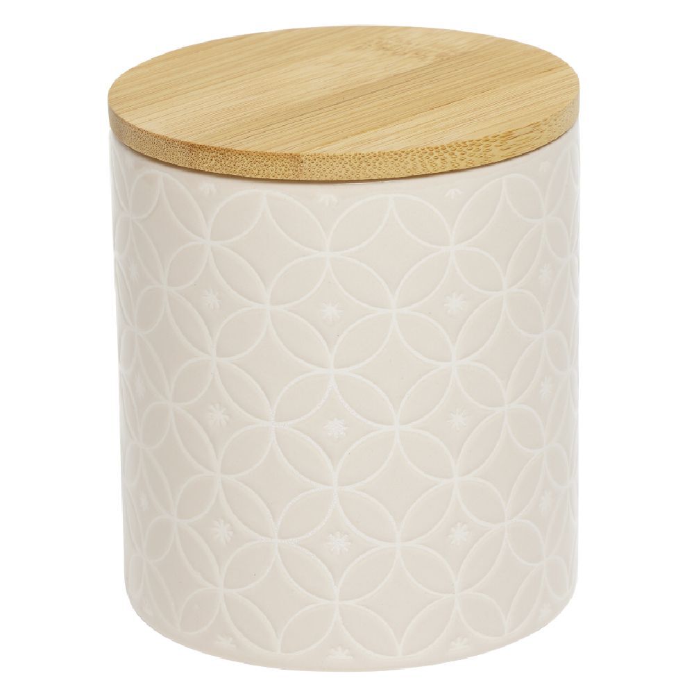 Pot de conservation design carreau de ciment et point relief x2