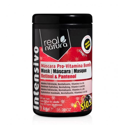 Real Natura Máscara Sem Sal Pro-Vitamina Bomba 1kg