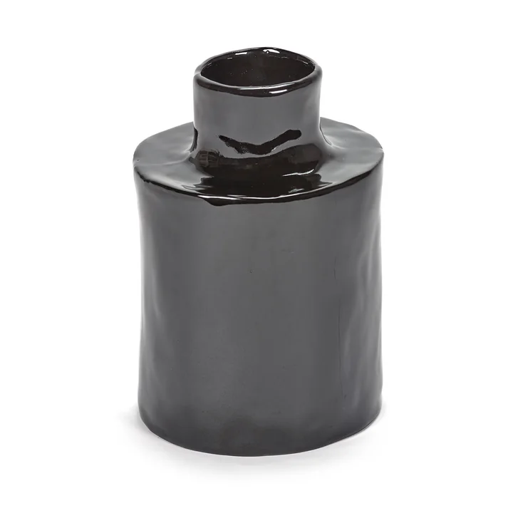 Serax - Héléna Marie Vase, Ø 10 x H 15 cm, schwarz