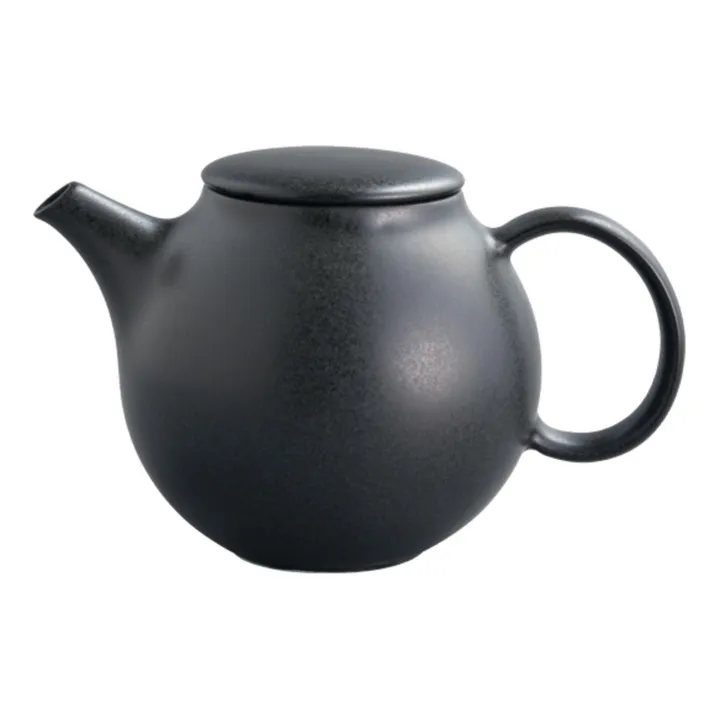 Kinto Théière Pebble en porcelaine - 500 ml | Noir