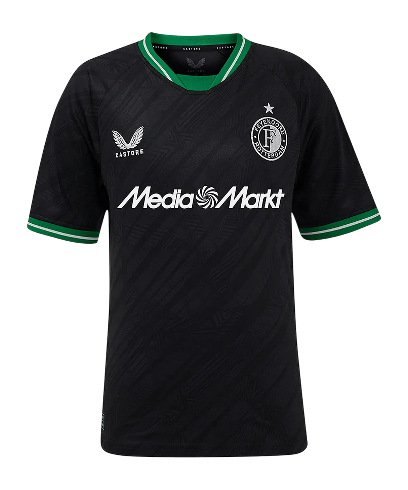 Castore Feyenoord Rotterdam Trikot Away 2024/2025 Kids Schwarz F010
