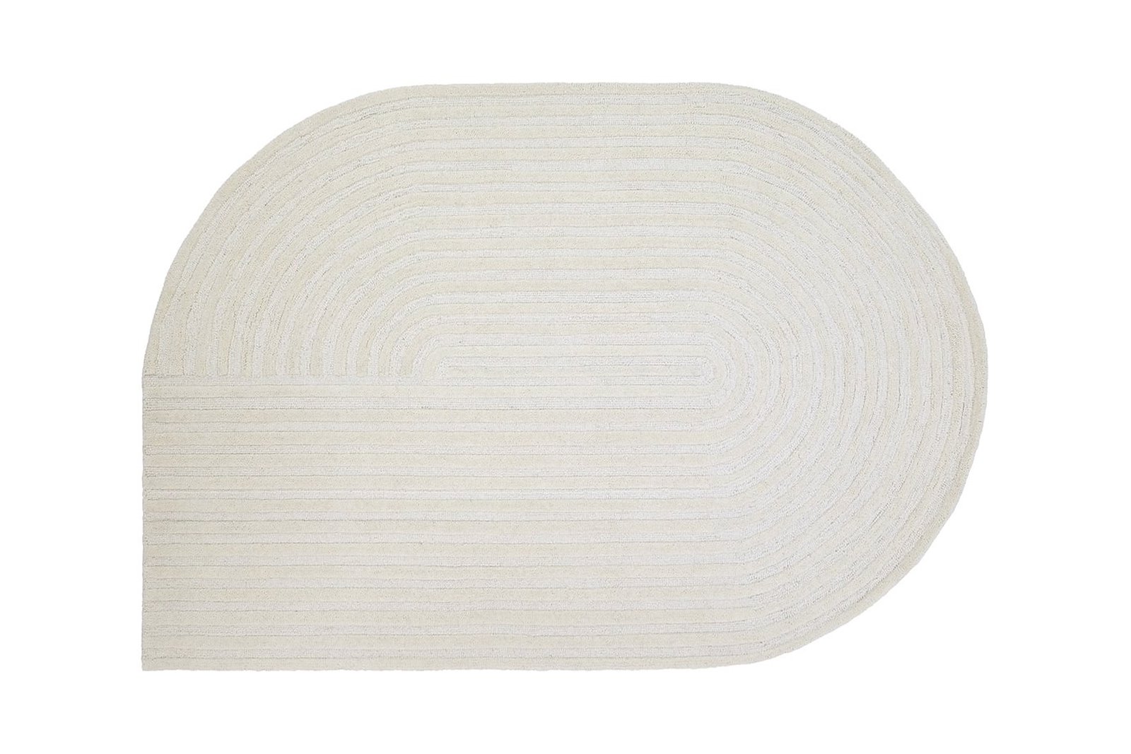 Shape gulvteppe 160x230 Hvit 160x230cm ull håndtuft