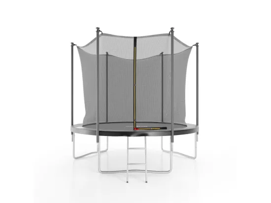 Trampoline de jardin ø244 cm- 8FT- Filet intérieur, Matelas de protection et Echelle
