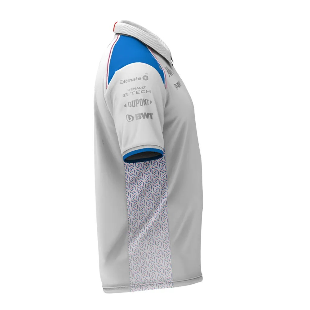 Kappa ACREM ALPINE F1 - Polo Homme white/liquid blue