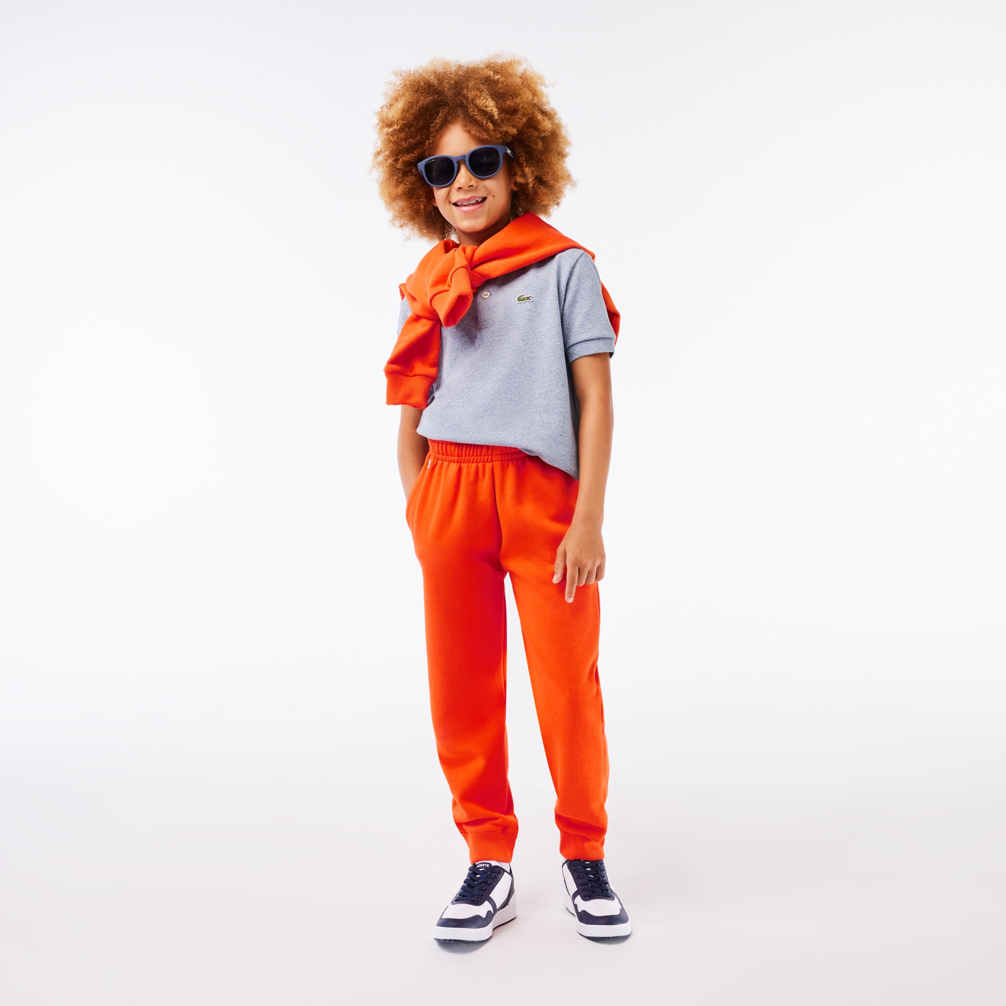 Pantalon de survêtement enfant Lacoste Pantalons & Shorts - Orange - Lacoste - Enfant