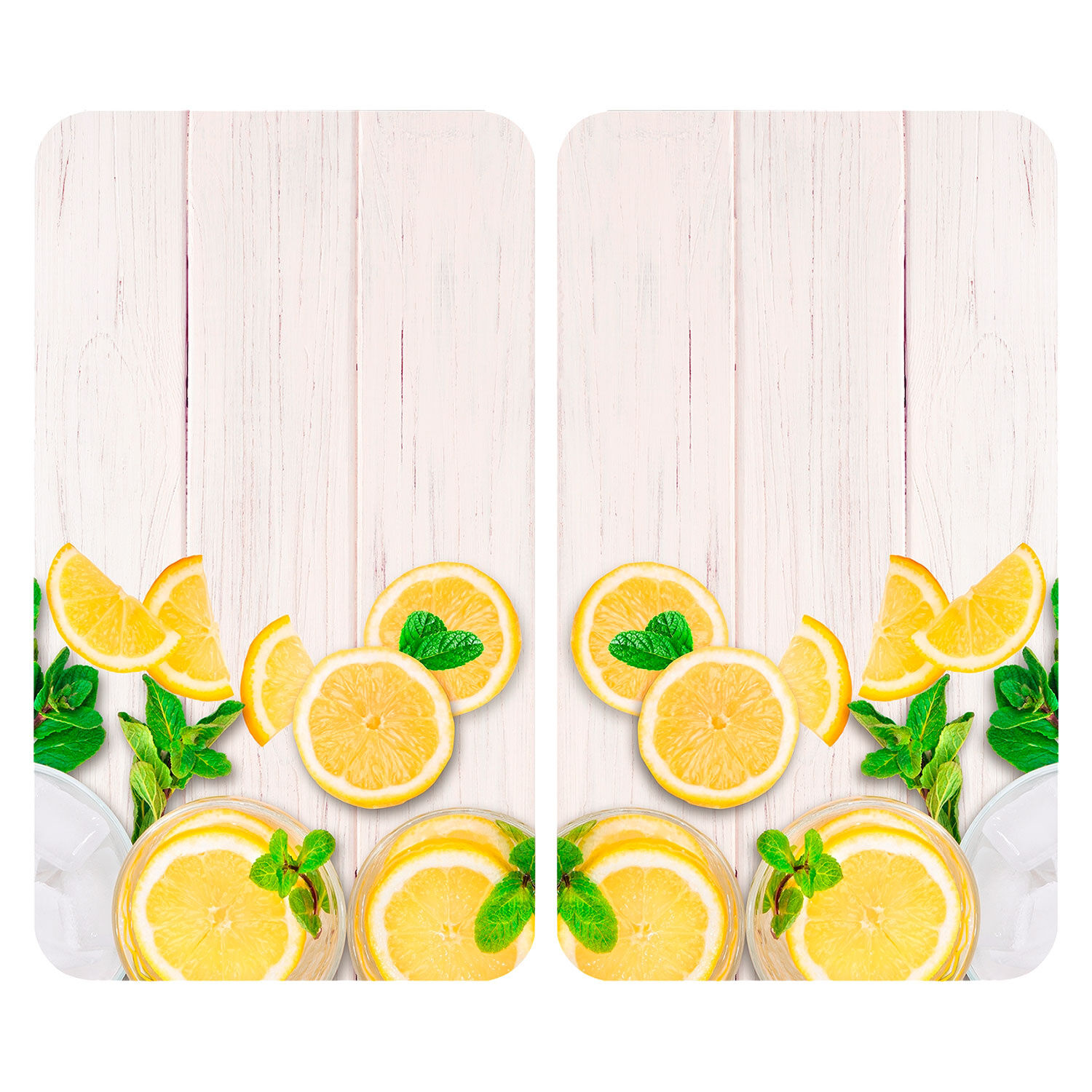 Glas-Abdeckplatten Zitronen
