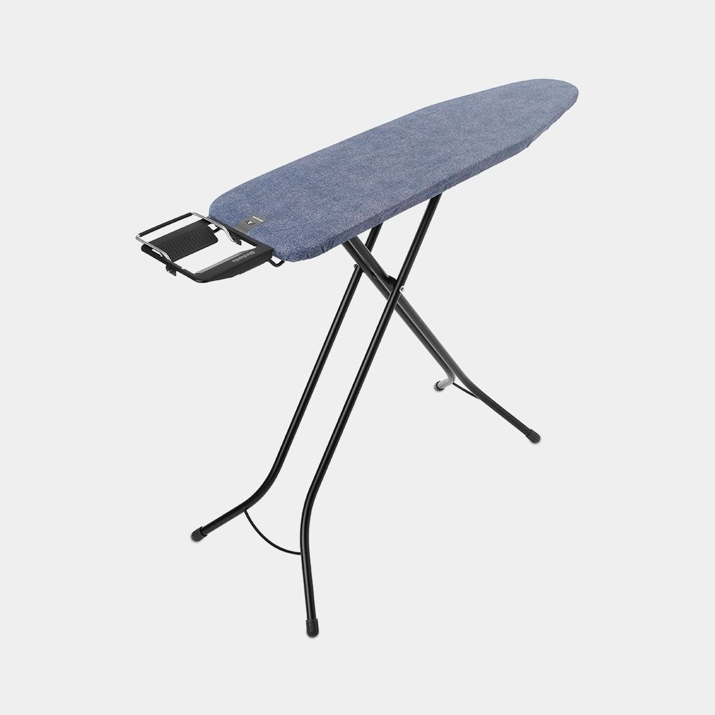 Strijkplank A, 110x30 cm, strijkerhouder - Denim Blue