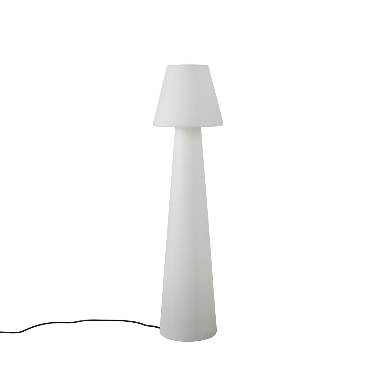 Design buiten vloerlamp mushroom wit IP44 - Katrijn