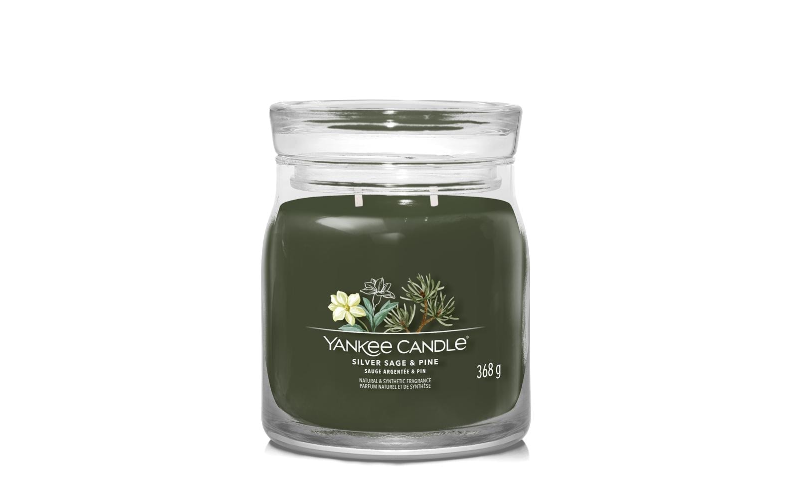 Duftkerze »Yankee Candle Signature Silver Sage & Pine Signature Medium Jar«
