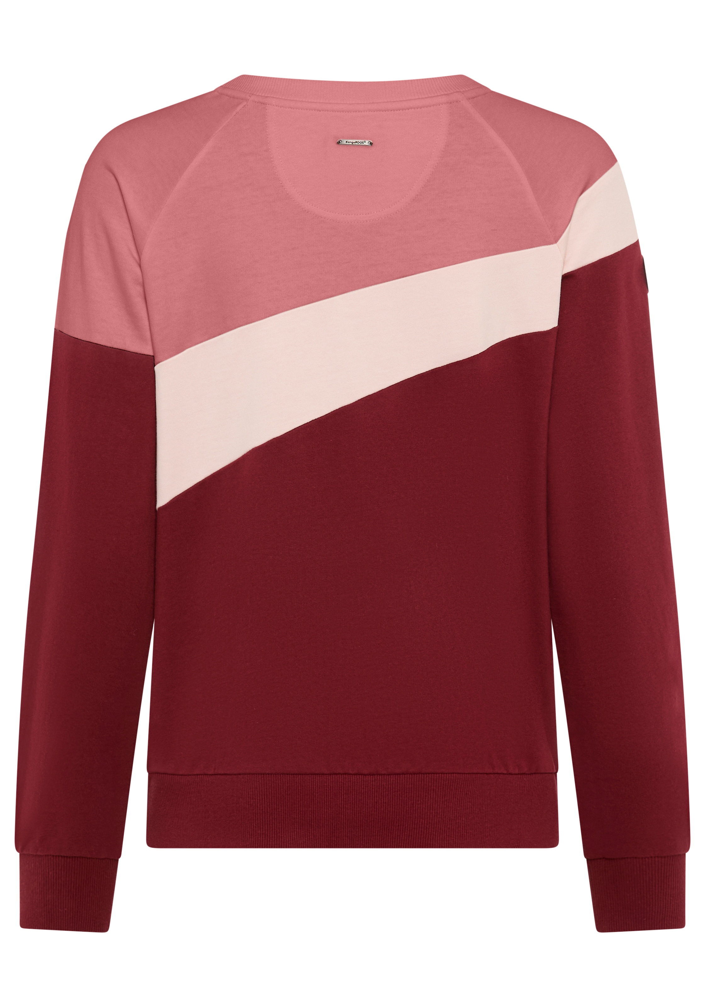 KangaROOS Sweatshirt , im Colorblock Design mit süssen Details