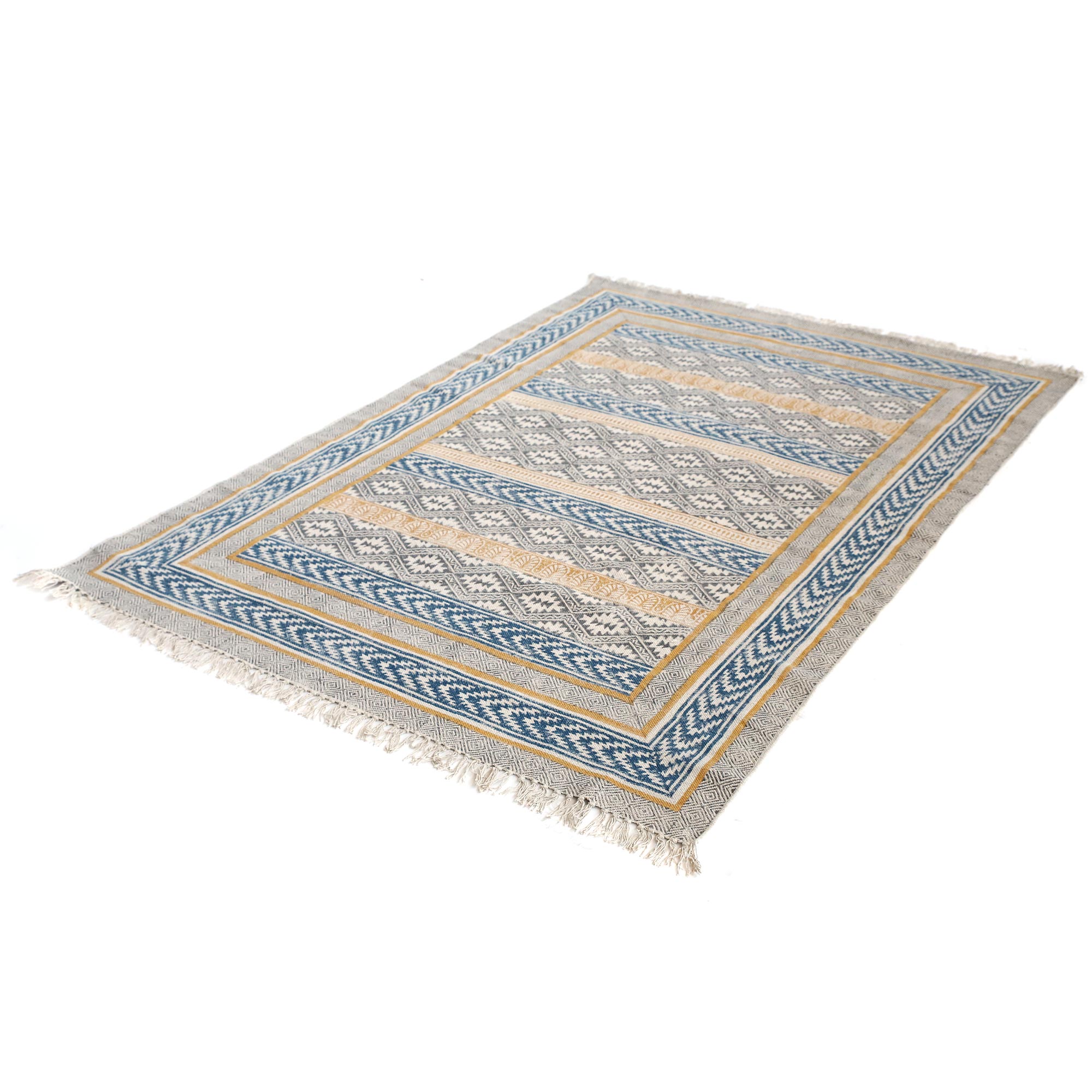Teppich 'Akesha', handbedruckt, B 200 cm, L 140 cm von fischer's lagerhaus
