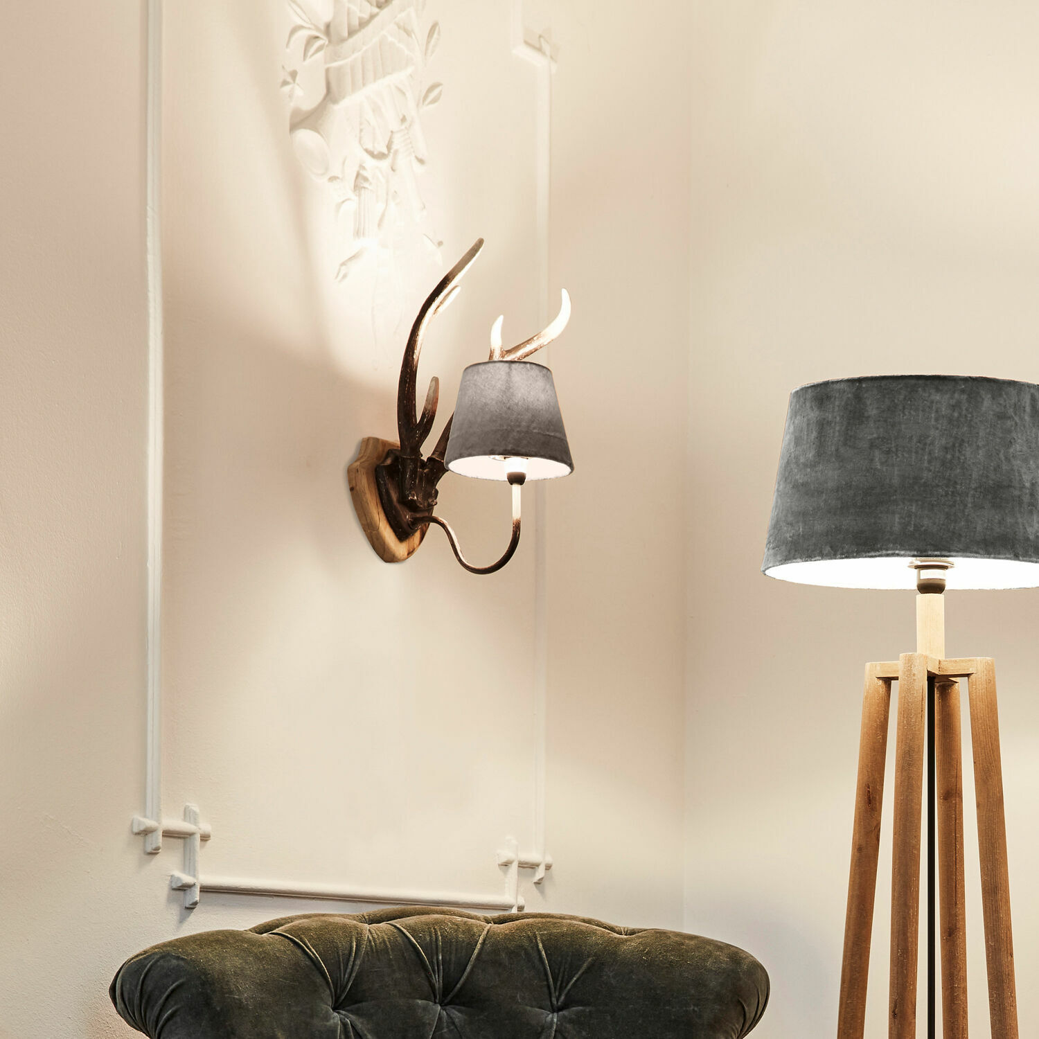 Lampenschirm Mitters taupe