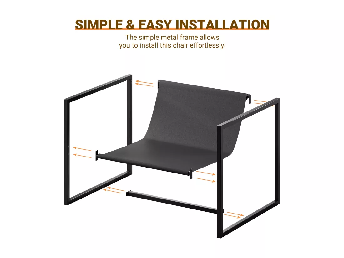 Fauteuil Contemporain en sherpa - Pied Métal - 78x65x80cm - pour Salon et Chambre - Blanc cassé