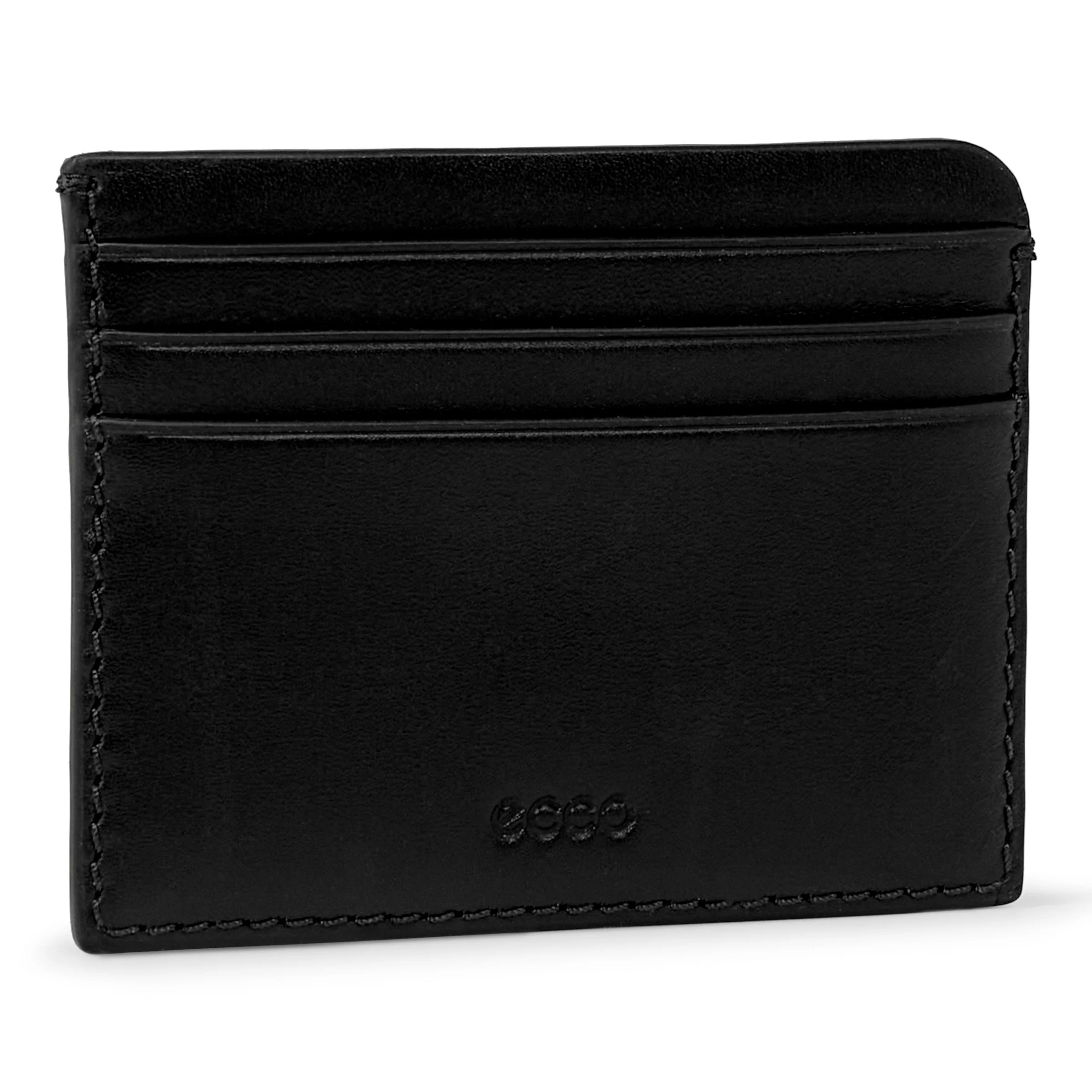ECCO Wallet Kleine Leder-Geldbörse Schwarz 8X10X1 cm
