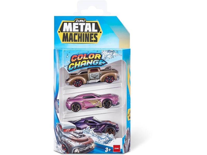 Metal Machines Metal Machines: Color Shifters 3er-Pack asso Spielzeugautos mit Farbwechseleffekt
