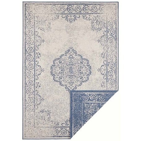 Dubbelzijdig vloerkleed Triomphe - Blauw / Crème