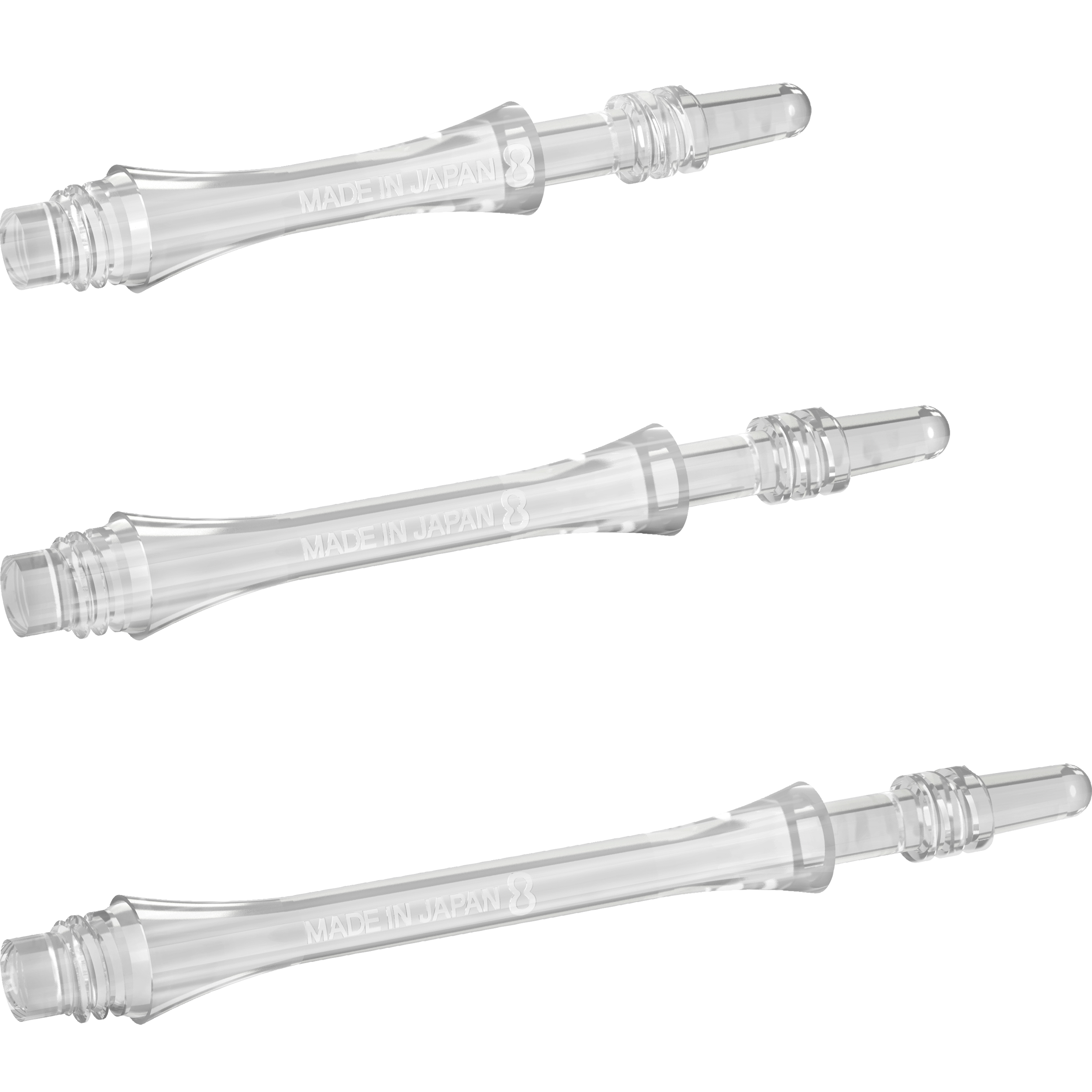 8 Flight - Slim Spin Shaft - Transparent
