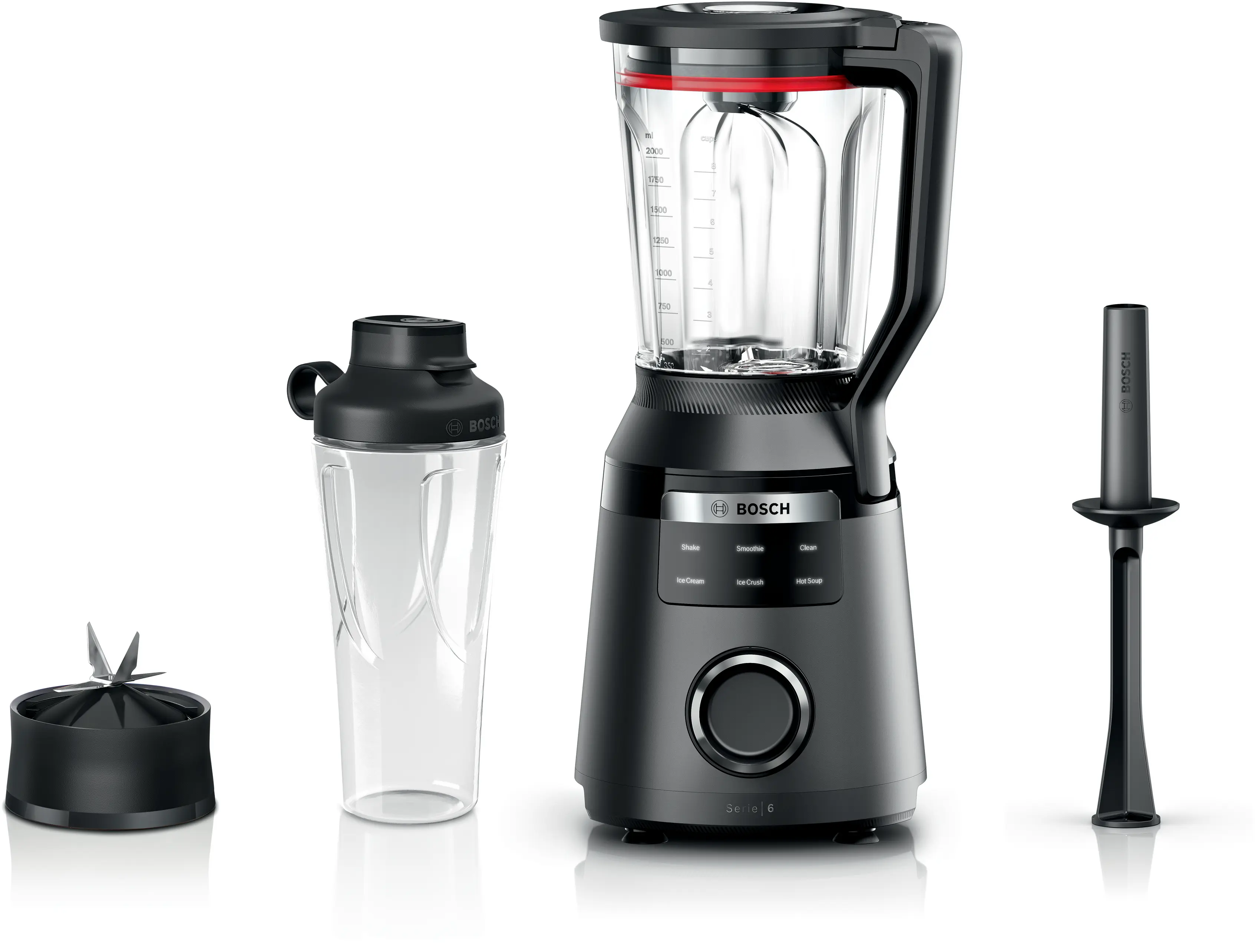 Serie 6 Blender met hoge prestaties VitaPower 1800 W Zwart