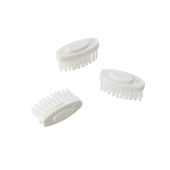 Kit manche rose + 3 têtes de brosse à dents - Poils souples