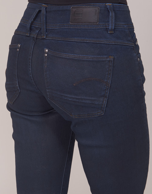 G-Star Raw - LYNN ZIP MID SKINNY ANKLE - Bleu Dark Aged Cobler