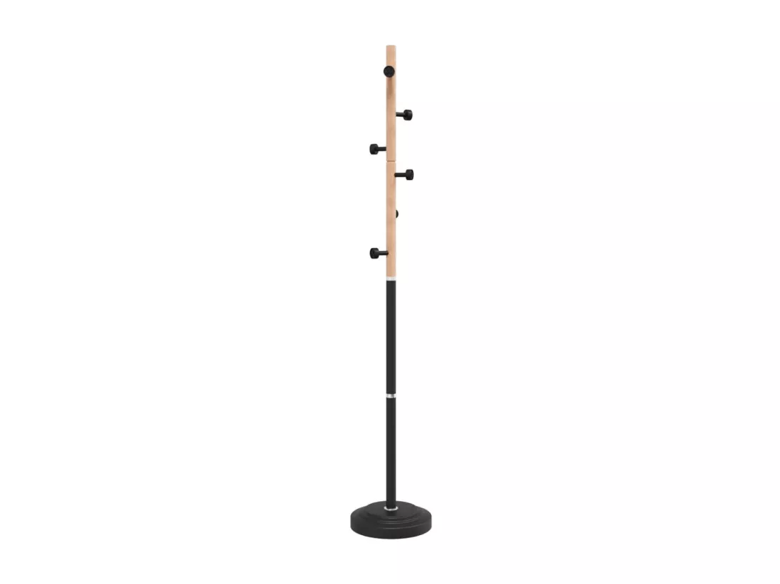 Porte-manteau noir 177 cm fer enduit de poudre