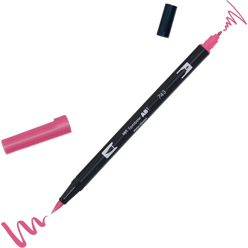 Tombow Pinselstift Dual Brush Pen ABT, 743 - hot pink
