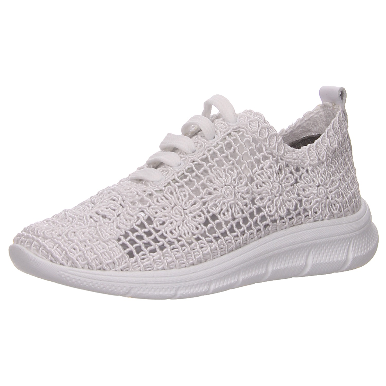 elbandi Halbschuh weiß weiss/weiss kombi