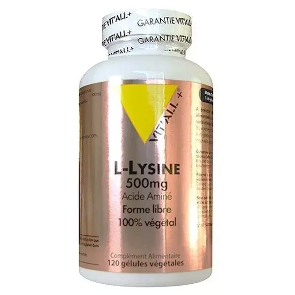Vit'all+ L-Lisina 500mg 120 cápsulas vegetais