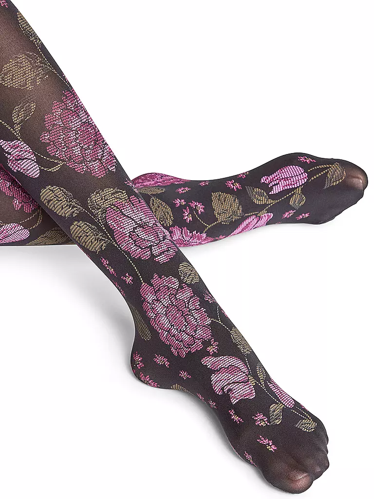 FALKE Modestrumpfhose IVY GARDEN black schwarz