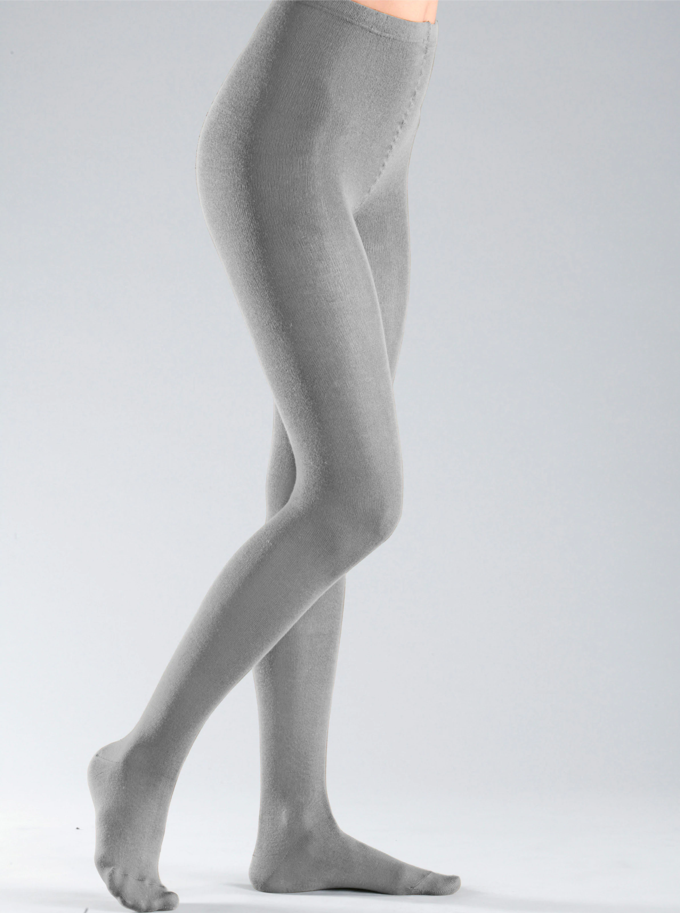 Rogo Thermo-Strumpfhose in grau-meliert