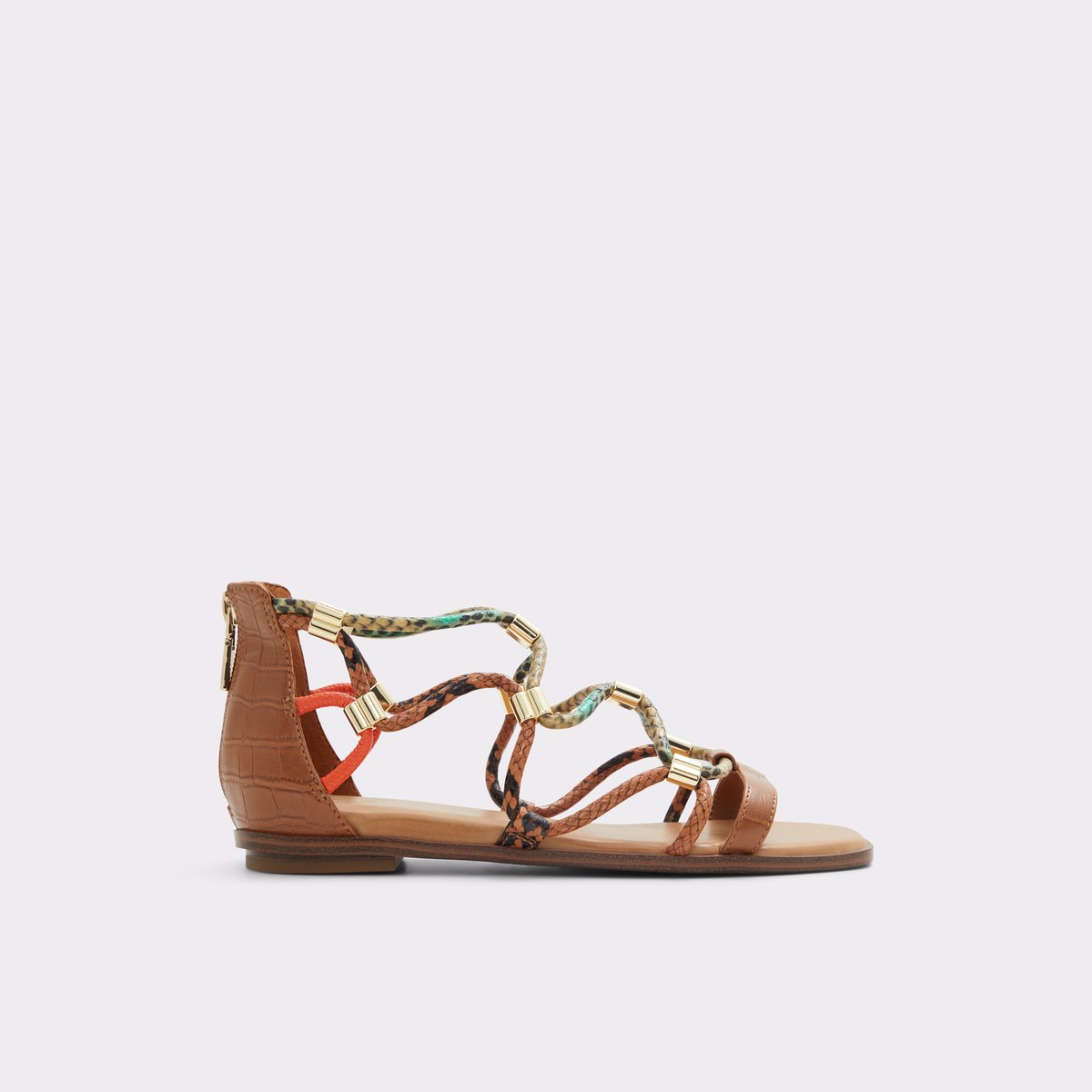 Occeran Medium Brown Women Strappy Sandals