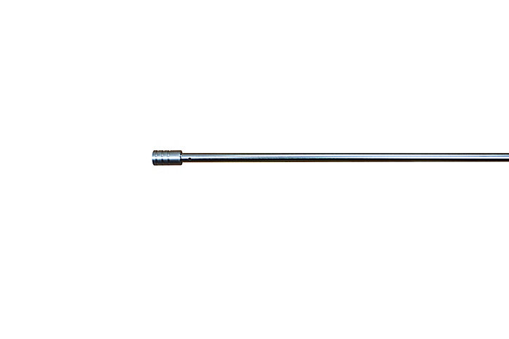 Kit barre de rideau GoodHome embout bouchon 70/100 Dokos Nickel