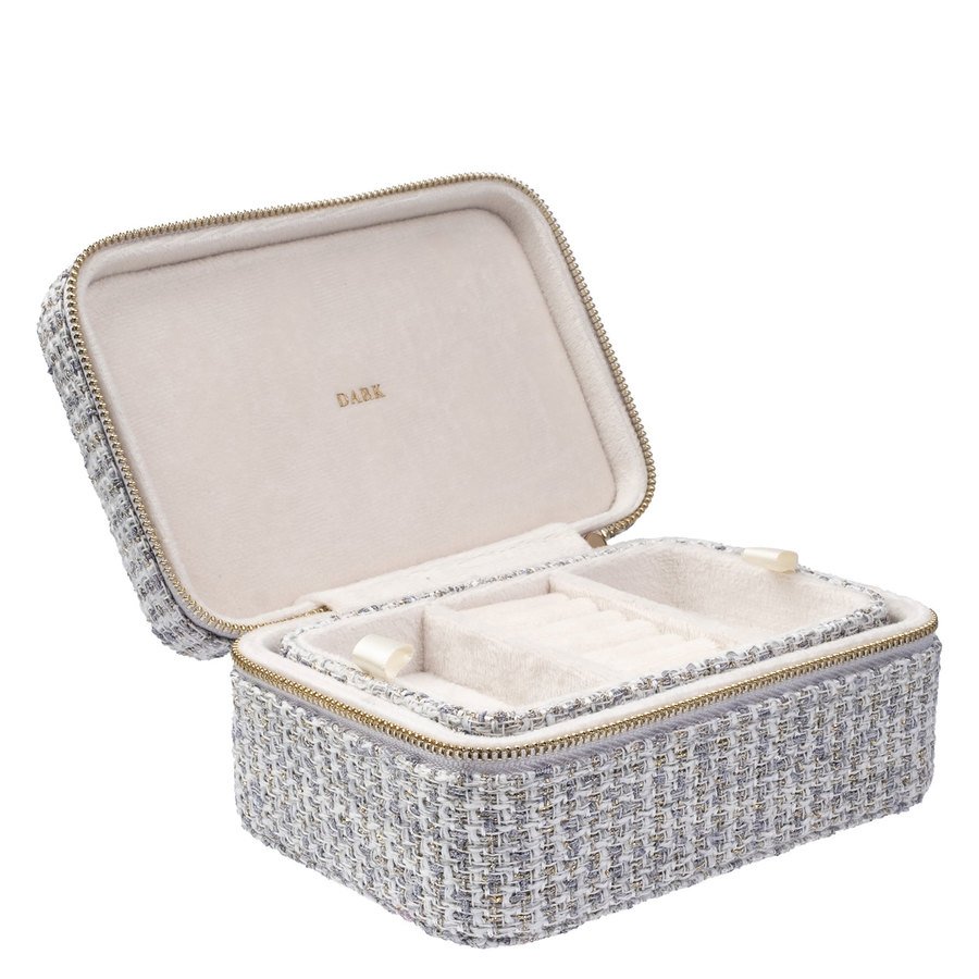 DARK Tweed Jewellery Box Steel Blue