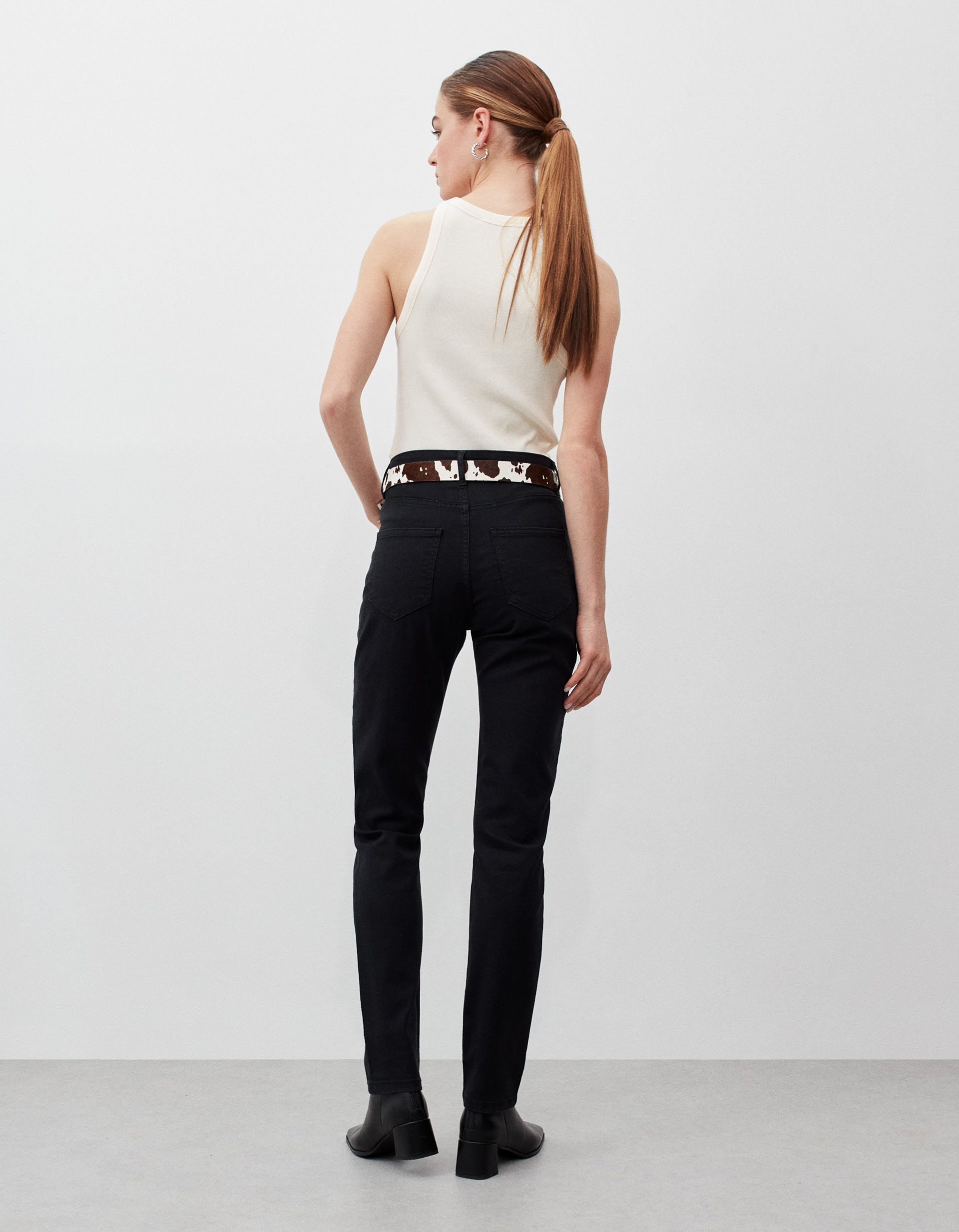 Jeans Slim Fit, Mulher, Preto