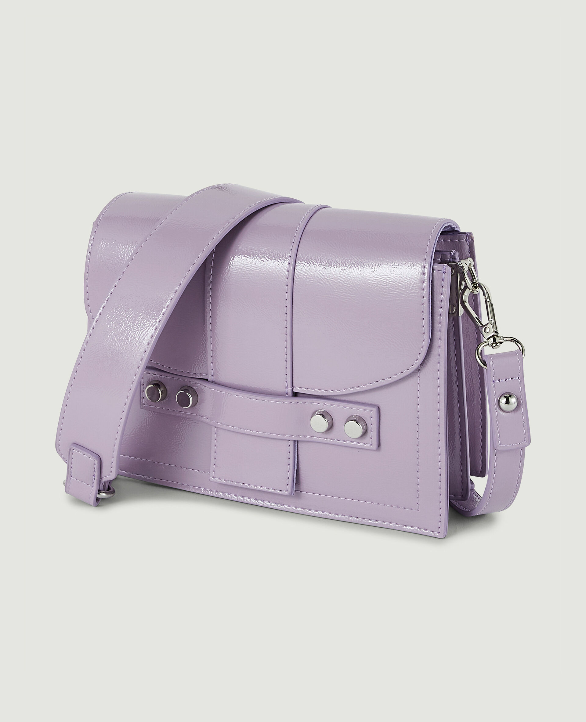 Sac boxy avec clous - Lilas