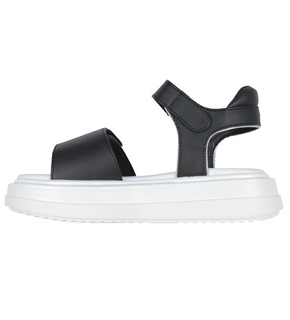 Calvin Klein Sandalen - Klettband - Schwarz/Silber