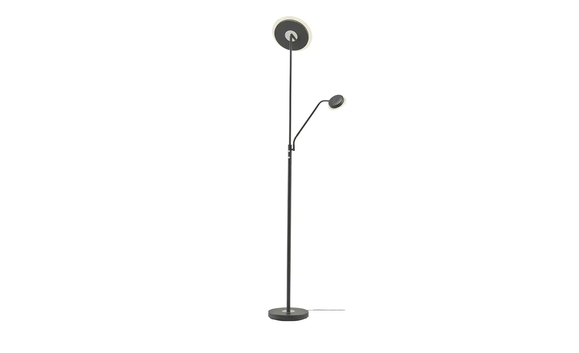 KHG LED-Deckenfluter, 2-flammig, schwarz