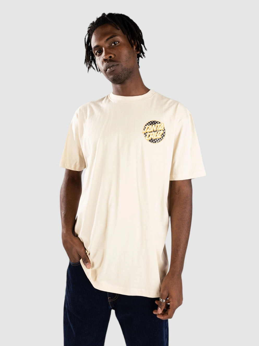 Santa Cruz Meyer Freestyle Dot T-Shirt chalk