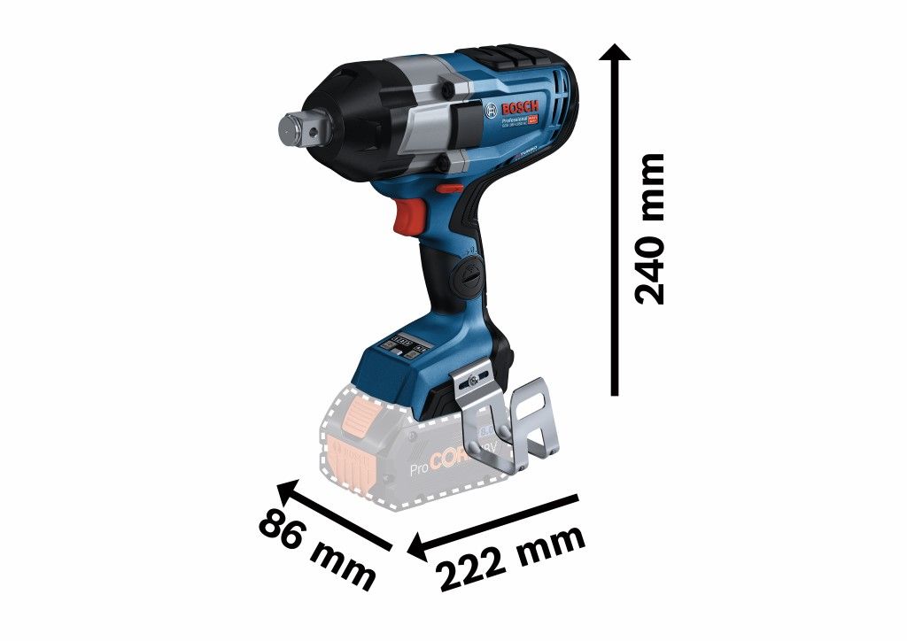 Bosch GDS 18V-1050 HC Accu slagmoeraanzetter (in L-Boxx) - 06019J8201