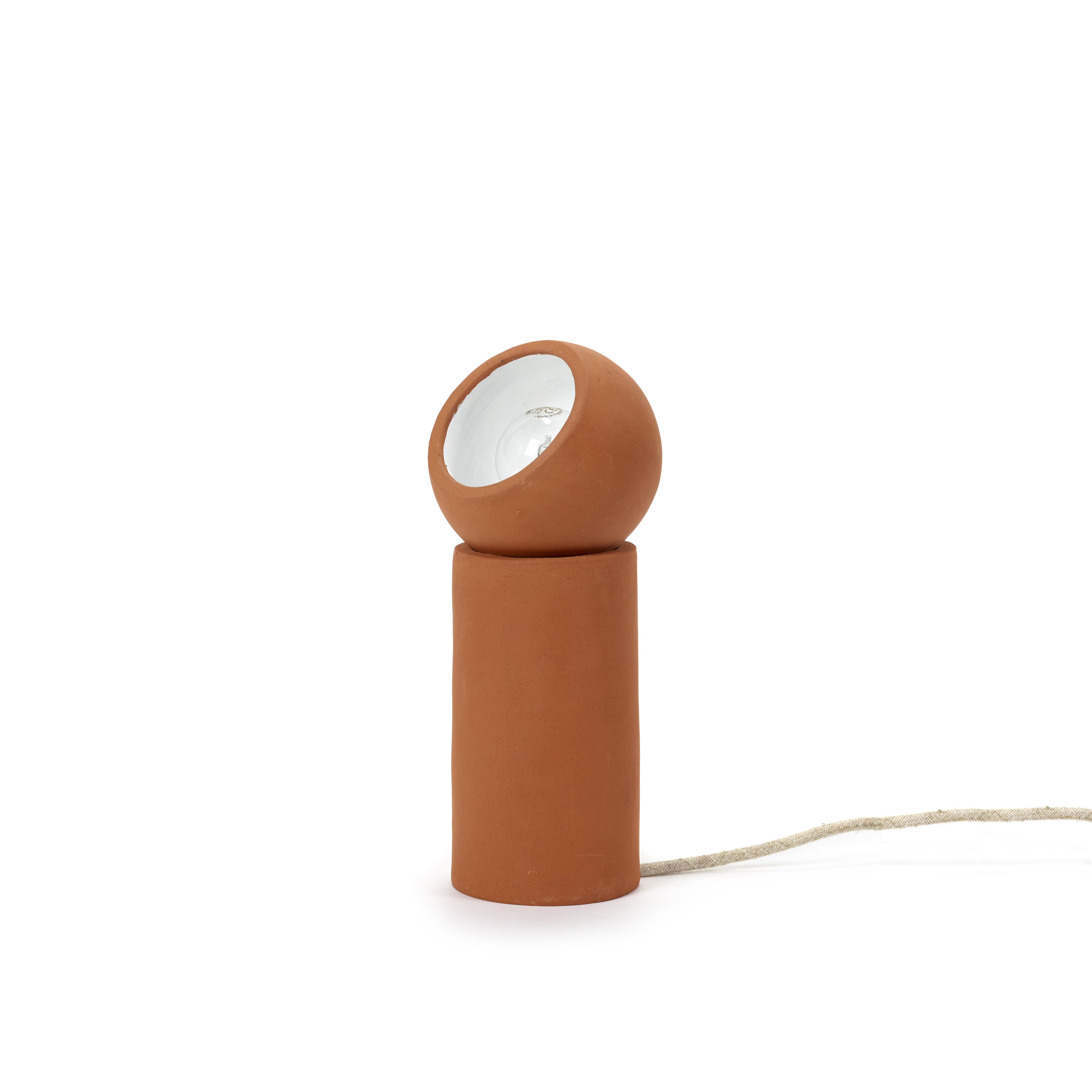 TERRA MEDIUM - Lampe de table céramique | Rouge