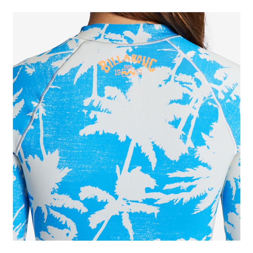 Billabong SALTY DAYZ LIGHT FZ - Combinaison shorty 1/1mm Femme blue hawaii