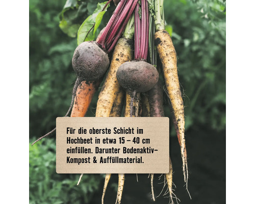 FloraSelf Nature 40 L turfvrije verhoogde bed- en groentegrond met biochar
