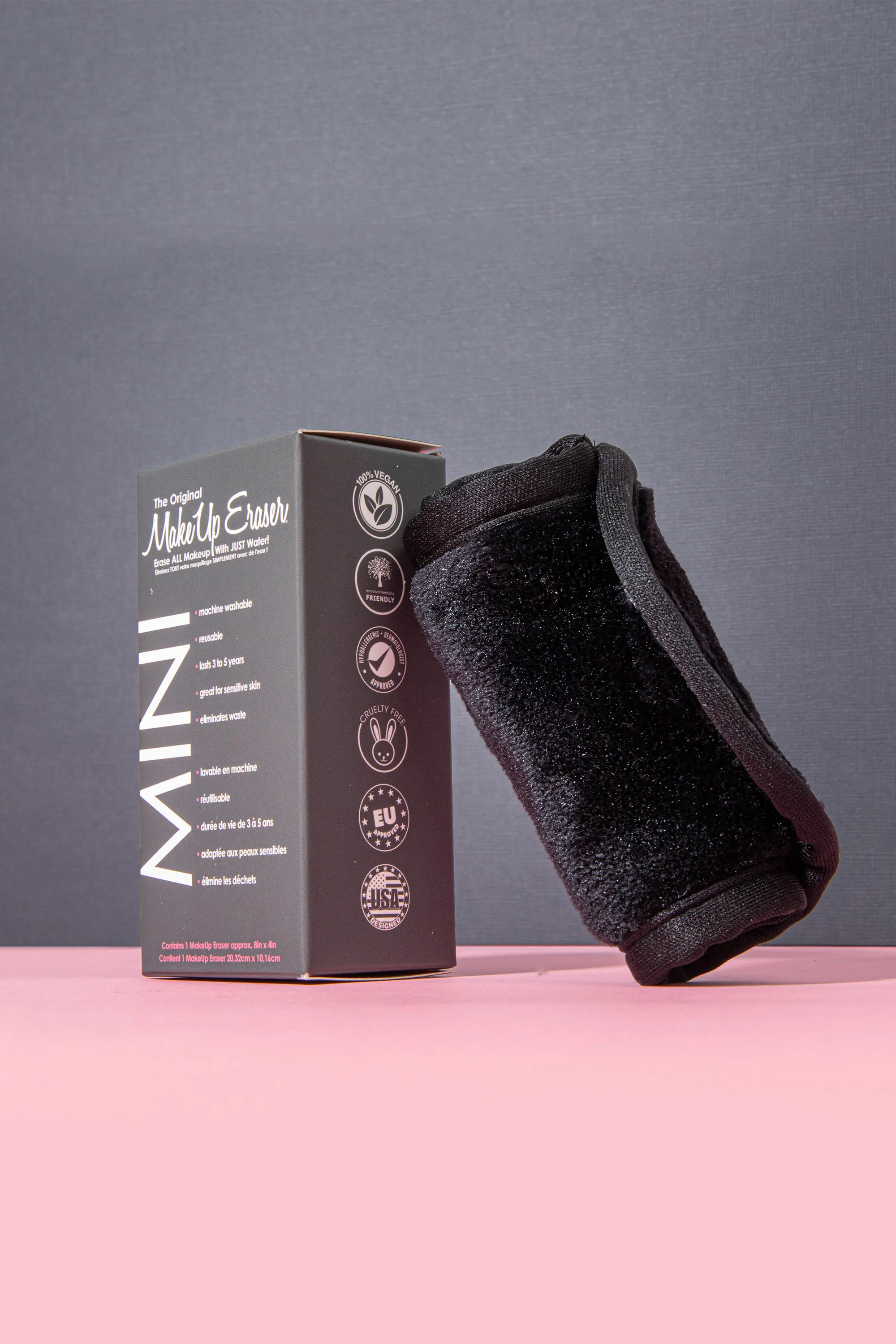 Makeup Eraser Mini serviette démaquillante réutilisable Chic Black