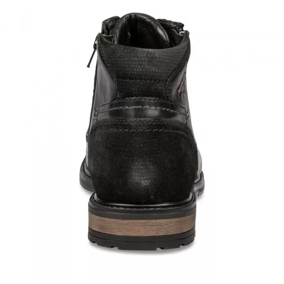 Bottines NOIR DENIM SIDE CUIR