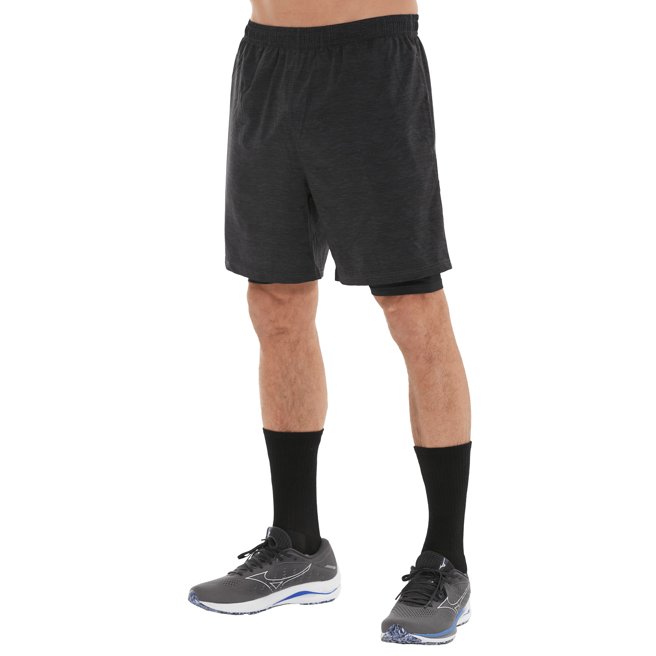 Endurance Vanclause M Melange 2 in 1 Shorts - Fritid og bomull