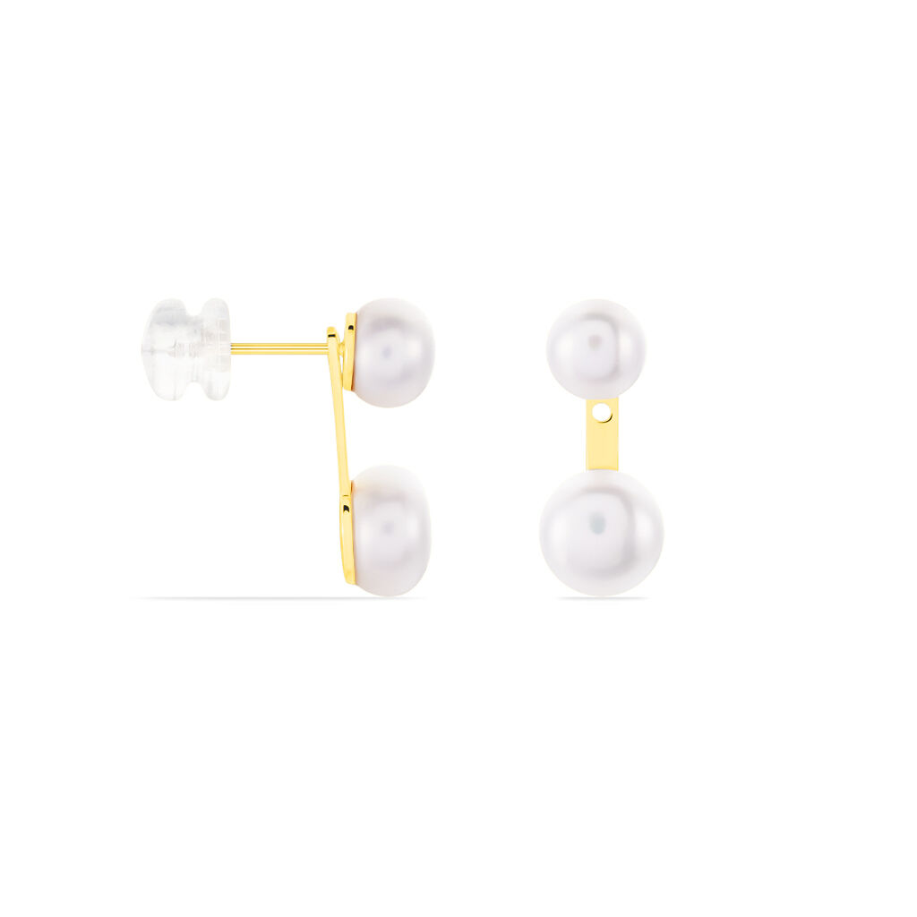 Bijoux D'oreilles Seona Or Jaune Perle De Culture