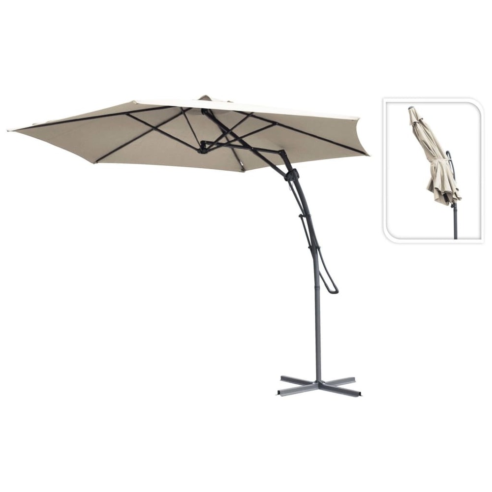 Parasol suspendu 300 cm taupe