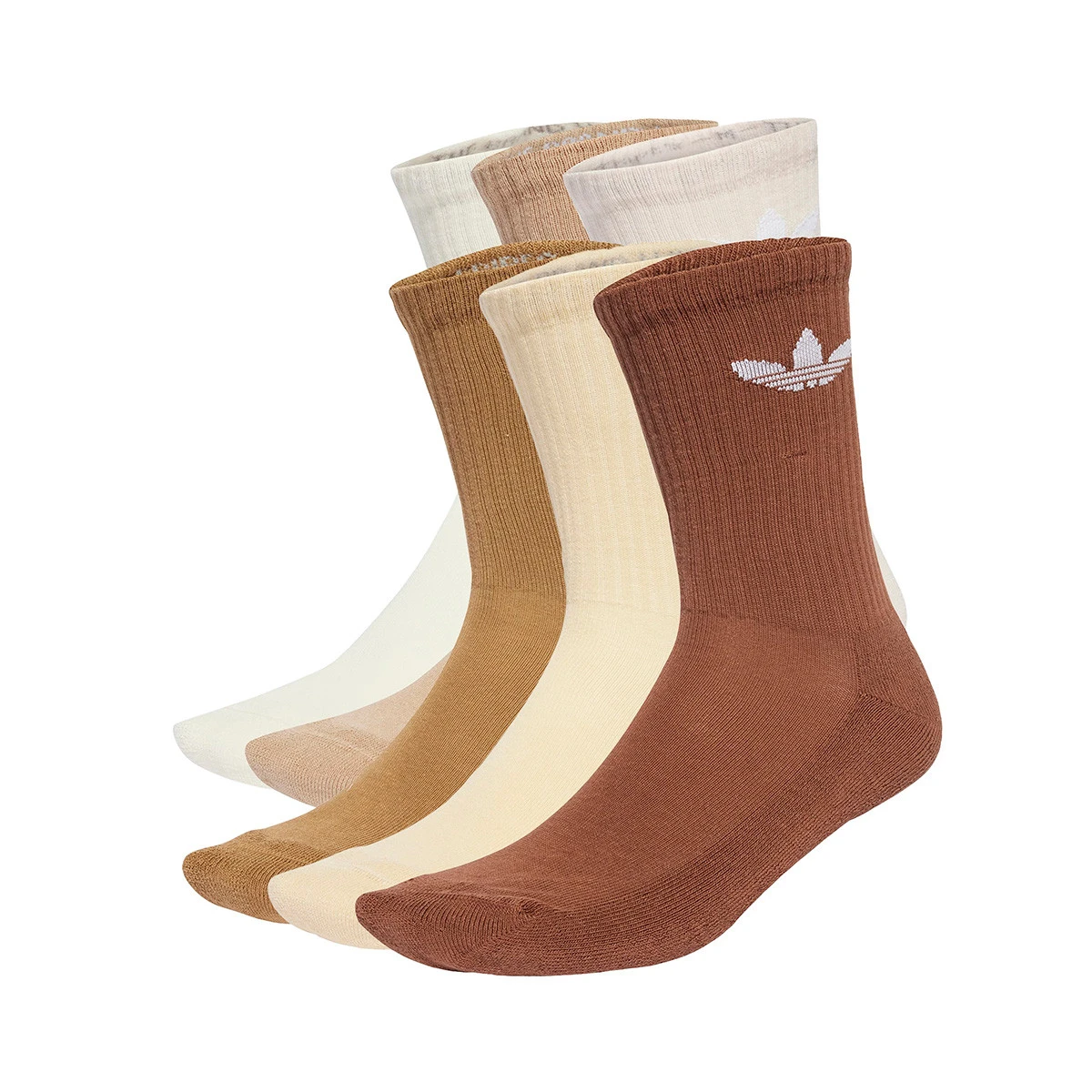 Meias adidas Trefoil Crew (6 Pares)